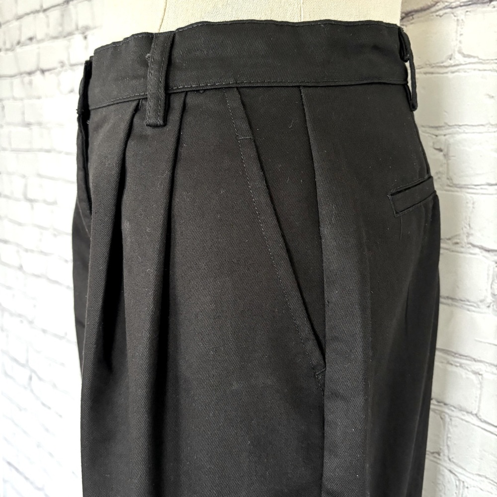 HUNTER & BROWN Black Wide Leg High Rise Pleated Cargo Pants--NWT--M - Picture 7 of 16